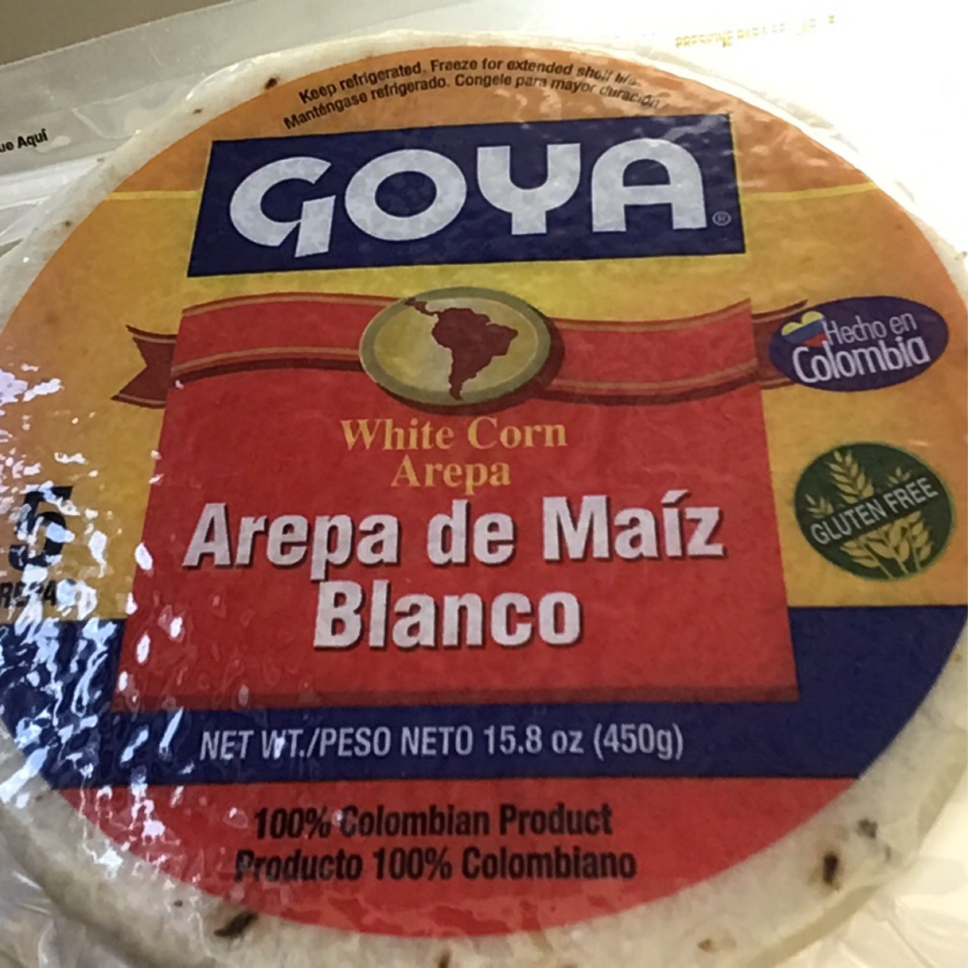 Arepa de maiz blanco Goya (450g) | Productos Latinos Store Corp